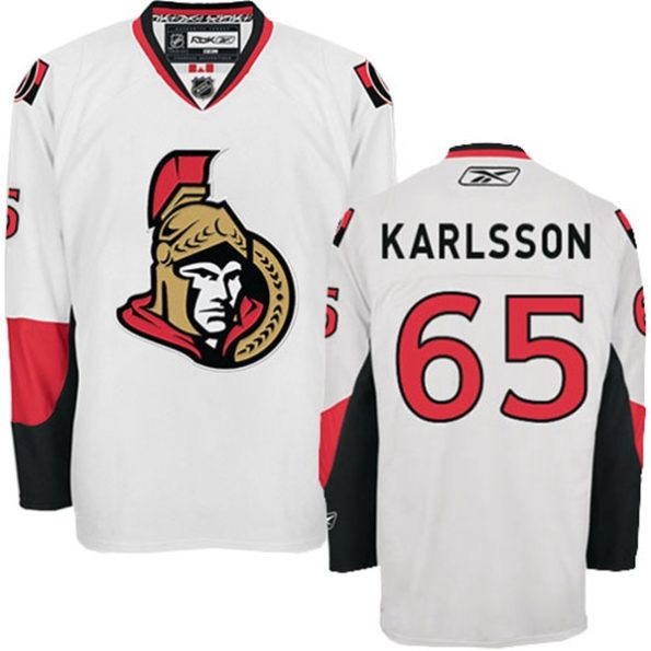 NHL-Erik-Karlsson-Authentic-Men-s-White-Jersey-Reebok-Ottawa-Senators-NO.65-Away
