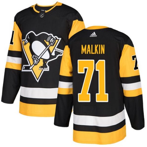 NHL-Evgeni-Malkin-Authentic-Men-s-Black-Jersey-Pittsburgh-Penguins-NO.71-Home