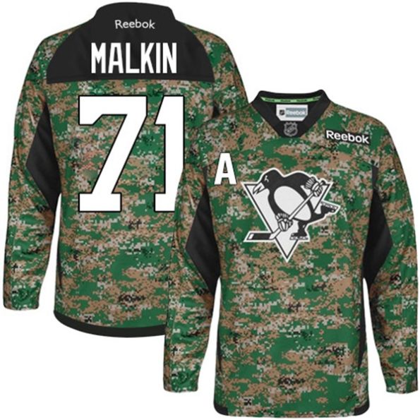 NHL-Evgeni-Malkin-Authentic-Men-s-Camo-Jersey-Reebok-Pittsburgh-Penguins-NO.71-Veterans-Day-Practice