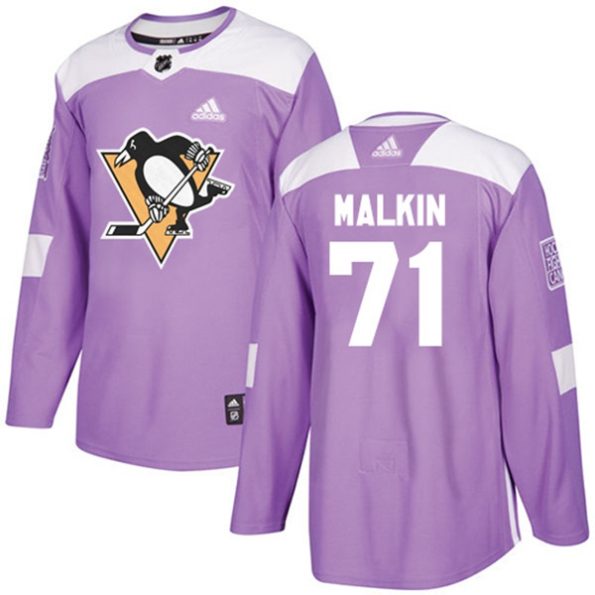 NHL-Evgeni-Malkin-Authentic-Men-s-Purple-Jersey-Pittsburgh-Penguins-NO.71-Fights-Cancer-Practice