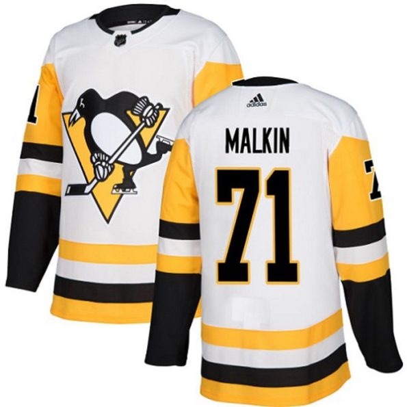 NHL-Evgeni-Malkin-Authentic-Men-s-White-Jersey-Pittsburgh-Penguins-NO.71-Away