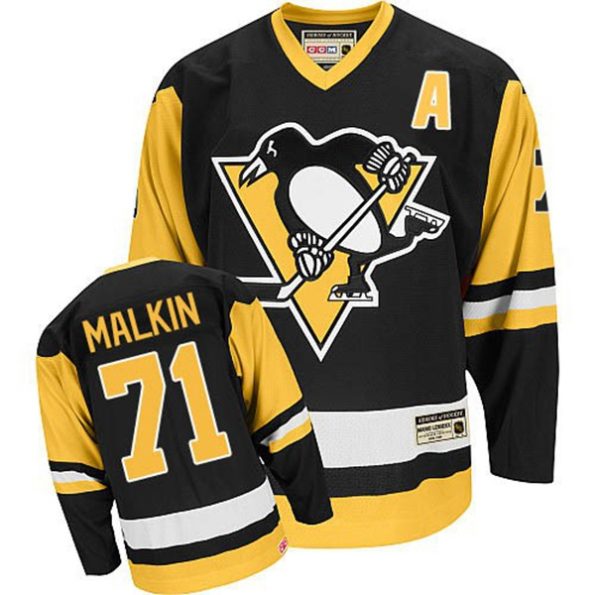 NHL-Evgeni-Malkin-Authentic-Throwback-Men-s-Black-Jersey-CCM-Pittsburgh-Penguins-NO.71