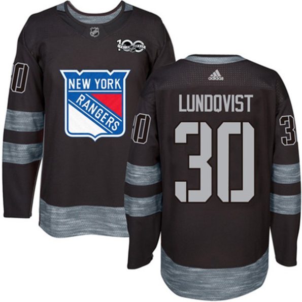NHL-Henrik-Lundqvist-Authentic-Men-s-Black-Jersey-New-York-Rangers-NO.30-1917-2017-100th-Anniversary