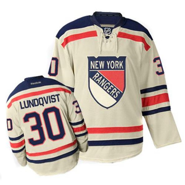 NHL-Henrik-Lundqvist-Authentic-Men-s-Cream-Jersey-Reebok-New-York-Rangers-NO.30-Winter-Classic