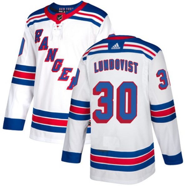 NHL-Henrik-Lundqvist-Authentic-Men-s-White-Jersey-New-York-Rangers-NO.30-Away