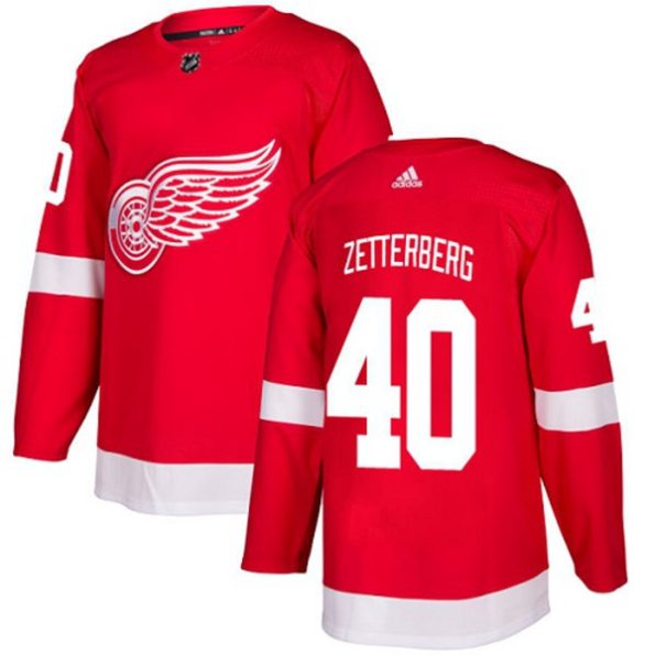 NHL-Henrik-Zetterberg-Authentic-Men-s-Red-Jersey-Detroit-Red-Wings-NO.40-Home