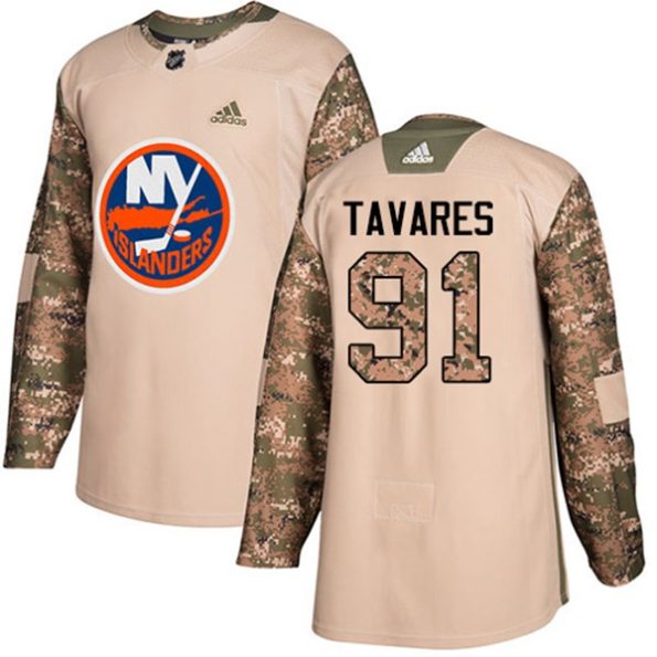 NHL-John-Tavares-Authentic-Men-s-Camo-Jersey-New-York-Islanders-NO.91-Veterans-Day-Practice
