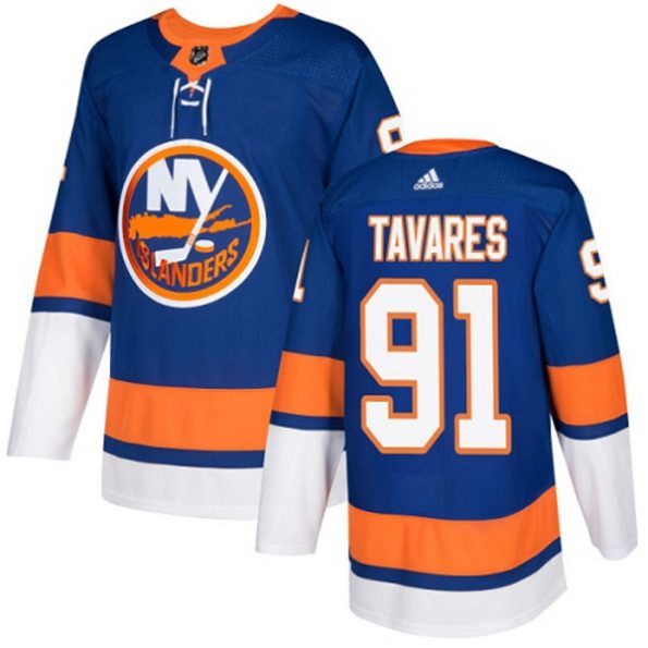 NHL-John-Tavares-Authentic-Men-s-Royal-Blue-Jersey-New-York-Islanders-NO.91-Home