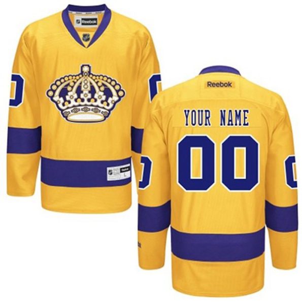 NHL-Los-Angeles-Kings-Customized-Reebok-Third-Gold-Authentic