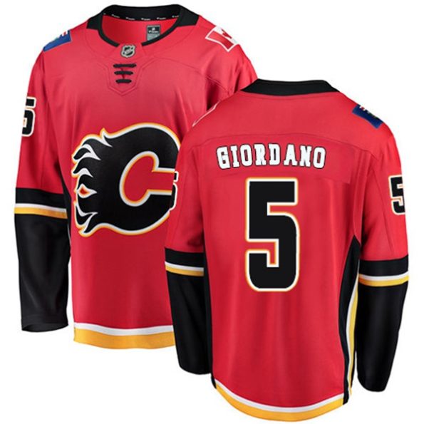 NHL-Mark-Giordano-Breakaway-Men-s-Red-Jersey-Fanatics-Branded-Calgary-Flames-NO.5-Home