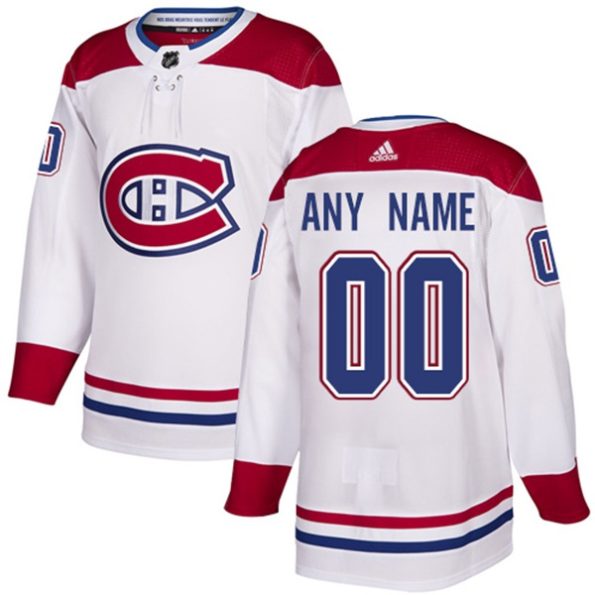NHL-Montreal-Canadiens-Customized-Away-White-Authentic