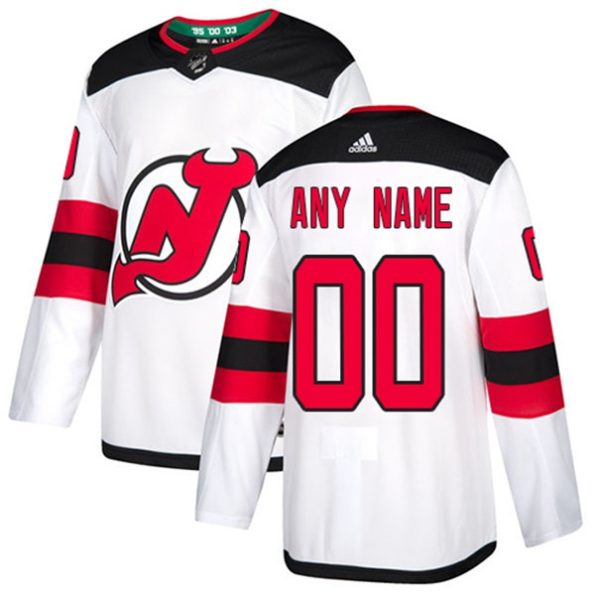 NHL-New-Jersey-Devils-Customized-Away-White-Authentic