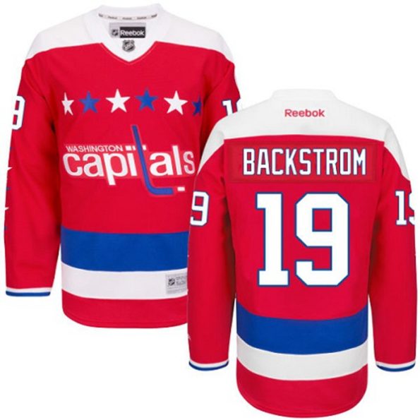 NHL-Nicklas-Backstrom-Authentic-Men-s-Red-Jersey-Reebok-Washington-Capitals-NO.19-Third