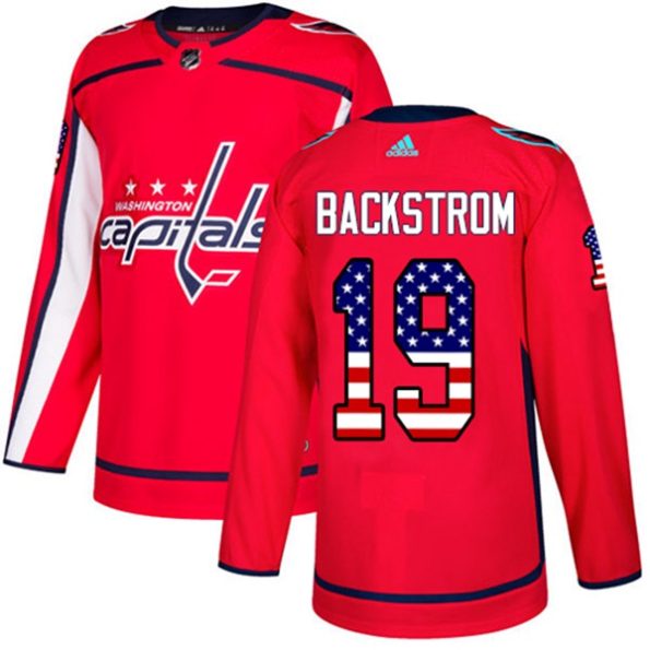 NHL-Nicklas-Backstrom-Authentic-Men-s-Red-Jersey-Washington-Capitals-NO.19-USA-Flag-Fashion