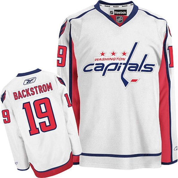 NHL-Nicklas-Backstrom-Authentic-Men-s-White-Jersey-Reebok-Washington-Capitals-NO.19-Away