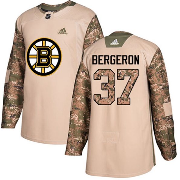 NHL-Patrice-Bergeron-Authentic-Men-s-Camo-Jersey-Boston-Bruins-NO.37-Veterans-Day-Practice