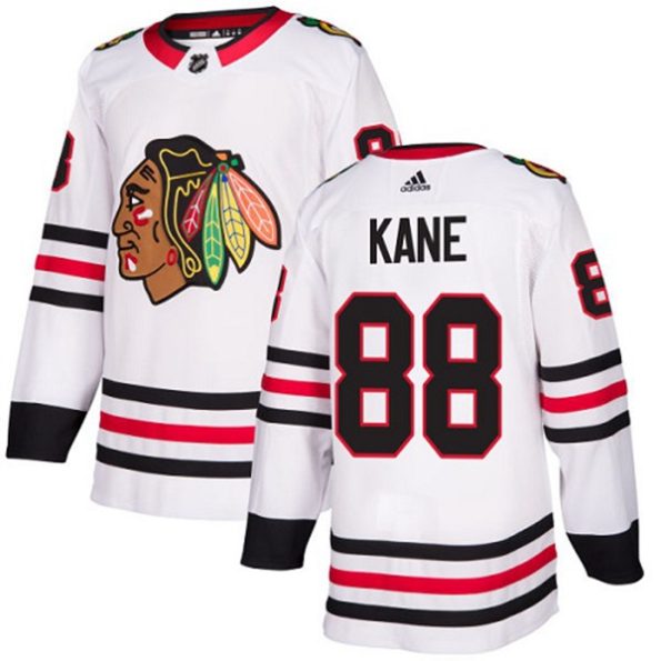 NHL-Patrick-Kane-Authentic-Men-s-White-Jersey-Chicago-Blackhawks-NO.88-Away