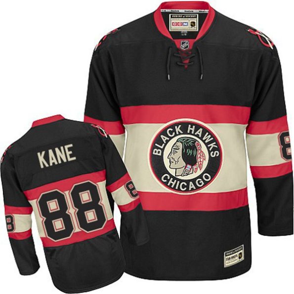 NHL-Patrick-Kane-Authentic-Throwback-Men-s-Black-Jersey-CCM-Chicago-Blackhawks-NO.88-Third