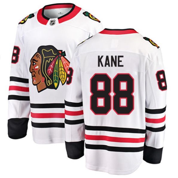 NHL-Patrick-Kane-Breakaway-Men-s-White-Jersey-Fanatics-Branded-Chicago-Blackhawks-NO.88-Away