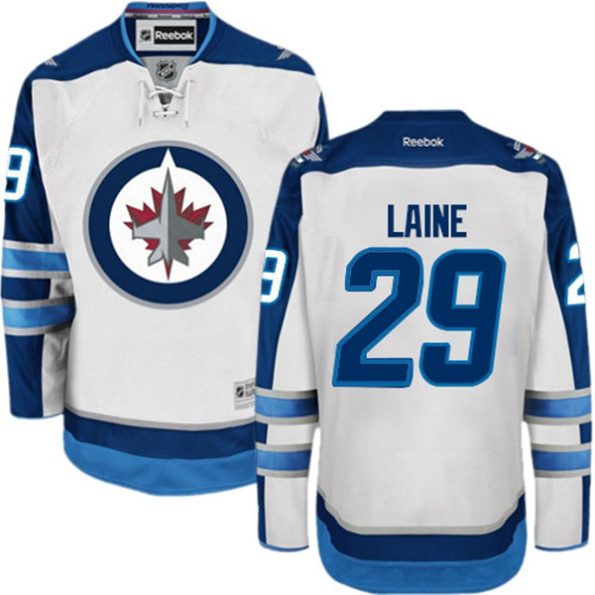 NHL-Patrik-Laine-Authentic-Men-s-White-Jersey-Reebok-Winnipeg-Jets-NO.29-Away