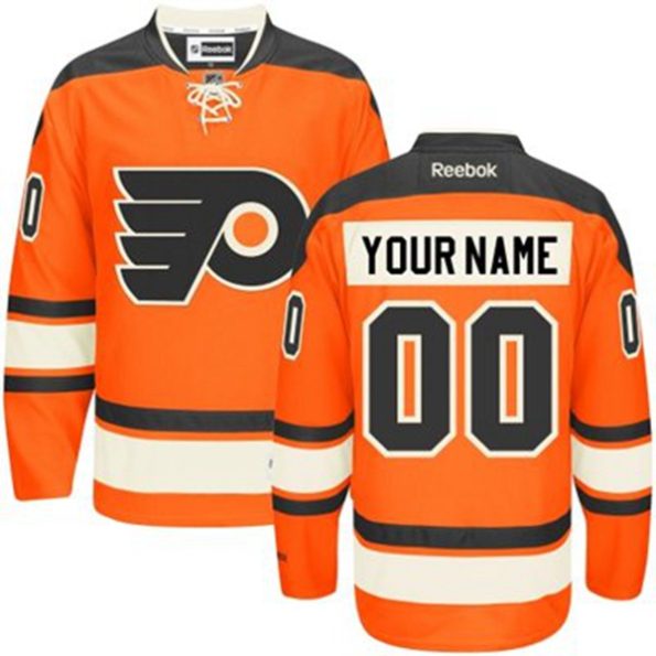 NHL-Philadelphia-Flyers-Customized-Reebok-New-Third-Orange-Authentic