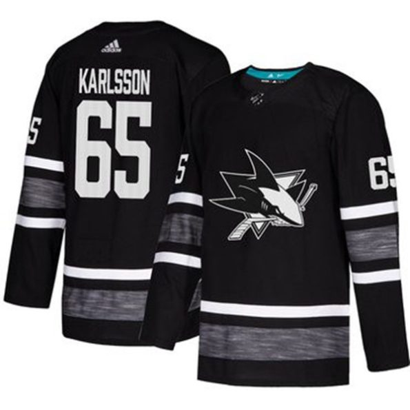 NHL-Sharks-NO.65-Erik-Karlsson-Black-2019-All-Star-Hockey-Jersey