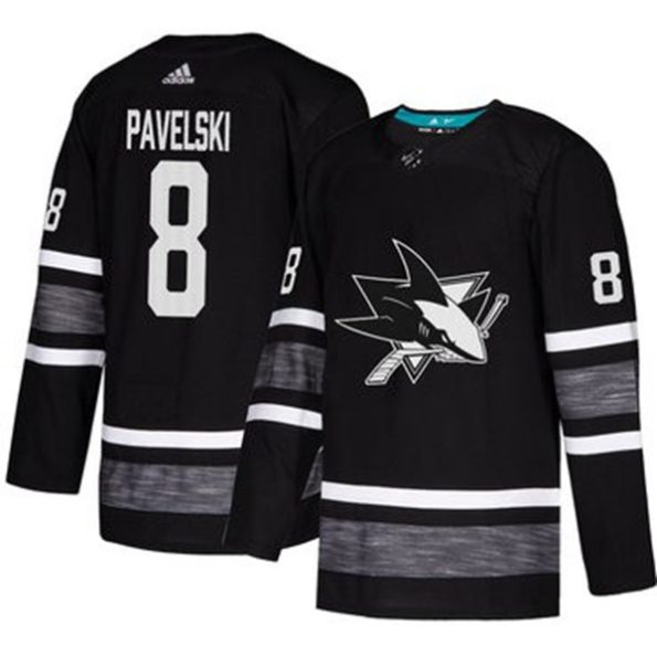NHL-Sharks-NO.8-Joe-Pavelski-Black-2019-All-Star-Hockey-Jersey