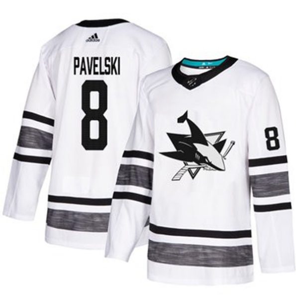 NHL-Sharks-NO.8-Joe-Pavelski-White-2019-All-Star-Hockey-Jersey