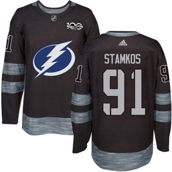 NHL-Steven-Stamkos-Authentic-Men-s-Black-Jersey-Tampa-Bay-Lightning-NO.91-1917-2017-100th-Anniversary
