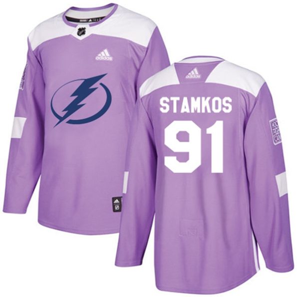 NHL-Steven-Stamkos-Authentic-Men-s-Purple-Jersey-Tampa-Bay-Lightning-NO.91-Fights-Cancer-Practice
