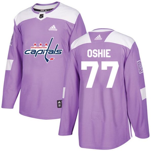 NHL-T.J.-Oshie-Authentic-Men-s-Purple-Jersey-Washington-Capitals-NO.77-Fights-Cancer-Practice