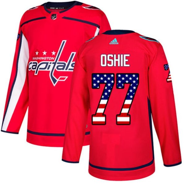 NHL-T.J.-Oshie-Authentic-Men-s-Red-Jersey-Washington-Capitals-NO.77-USA-Flag-Fashion