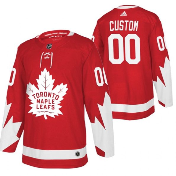 NHL-Toronto-Maple-Leafs-Customized-Alternate-Red