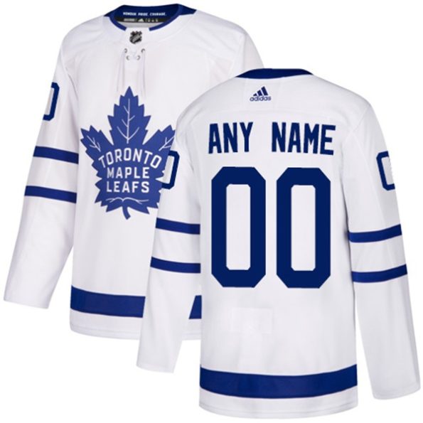 NHL-Toronto-Maple-Leafs-Customized-Away-White-Authentic