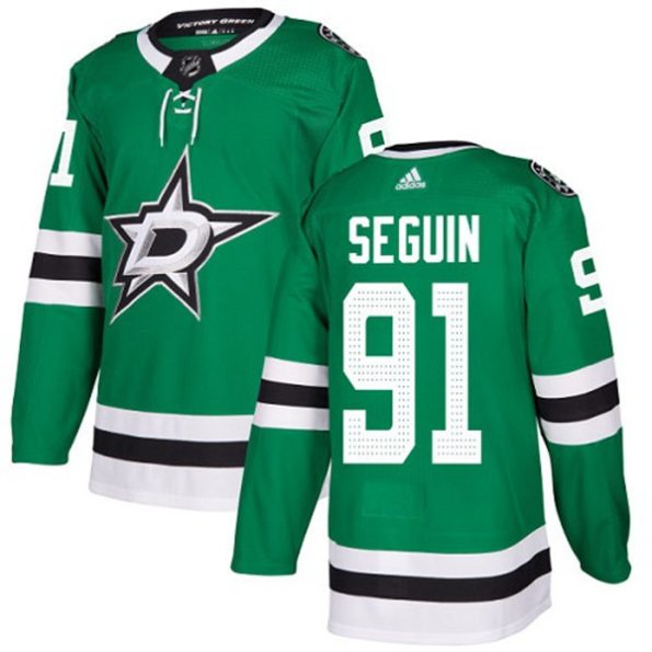 NHL-Tyler-Seguin-Authentic-Men-s-Green-Jersey-Dallas-Stars-NO.91-Home