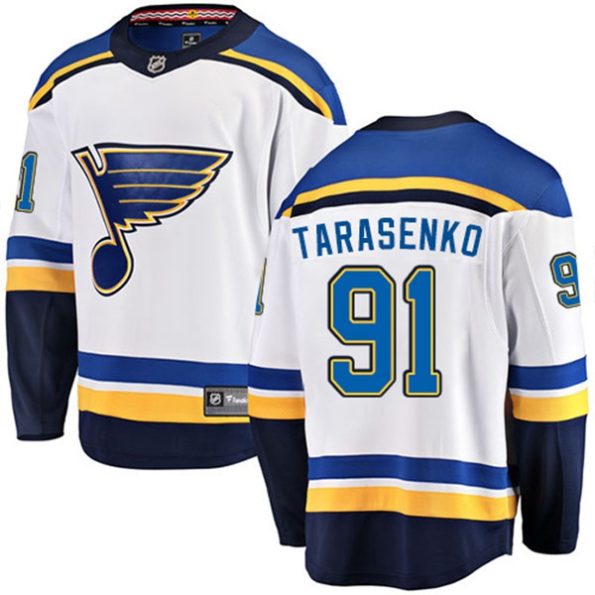 NHL-Vladimir-Tarasenko-Breakaway-Men-s-White-Jersey-Fanatics-Branded-St.-Louis-Blues-NO.91-Away