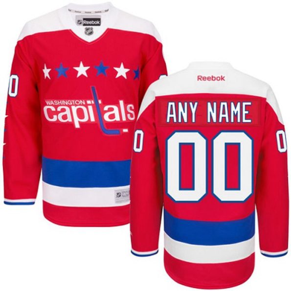 NHL-Washington-Capitals-Customized-Reebok-Third-Red-Authentic