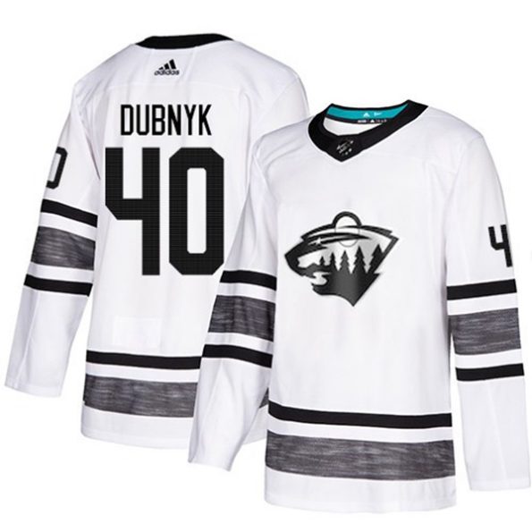 NHL-Wild-NO.40-Devan-Dubnyk-White-2019-All-Star-Hockey-Jersey