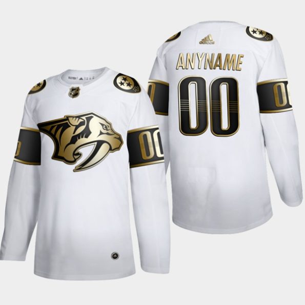 Nashville-Predators-Custom-NO.00-NHL-Golden-Edition-White-Authentic