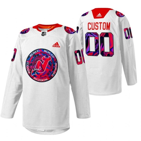New-Jersey-Devils-Custom-Gender-Equality-Night-Jersey-White-NO.00-Warm-up