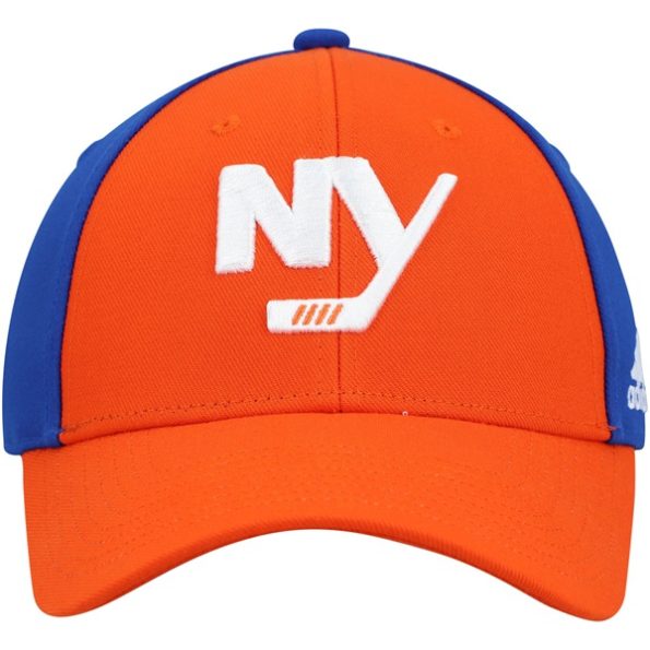 New-York-Islanders-Team-Justerbar-Keps-OrangeRoyal.3