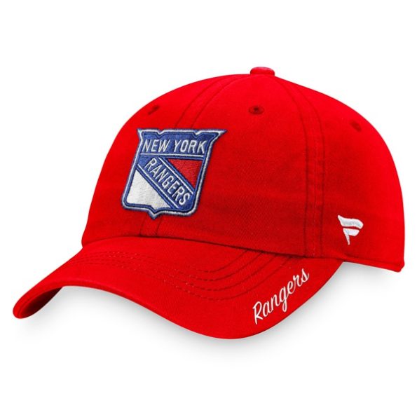 New-York-Rangers-Dam-Core-Primary-Logo-Justerbar-Keps-Rod.1