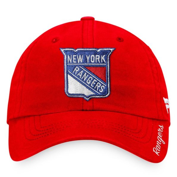 New-York-Rangers-Dam-Core-Primary-Logo-Justerbar-Keps-Rod.3