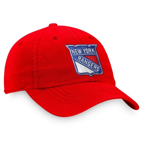 New-York-Rangers-Dam-Core-Primary-Logo-Justerbar-Keps-Rod.4