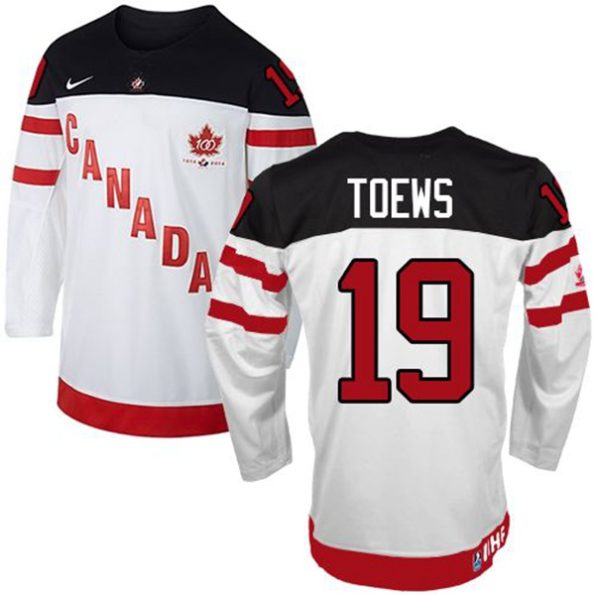 Olympic-Hockey-Jonathan-Toews-Authentic-Men-s-White-Jersey-Nike-Team-Canada-NO.19-100th-Anniversary