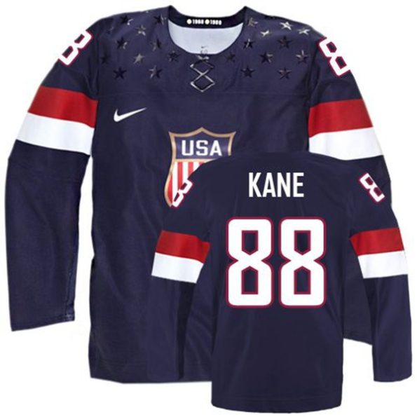 Olympic-Hockey-Patrick-Kane-Authentic-Men-s-Navy-Blue-Jersey-Nike-Team-USA-NO.88-Away-2014