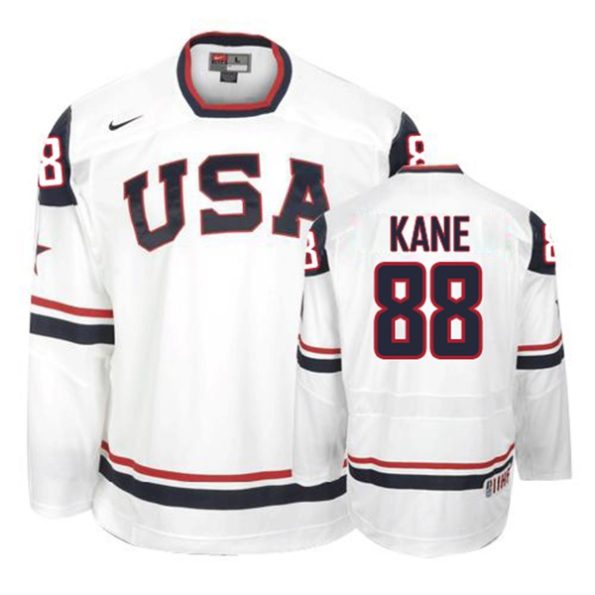 Olympic-Hockey-Patrick-Kane-Authentic-Men-s-White-Jersey-Nike-Team-USA-NO.88-2010
