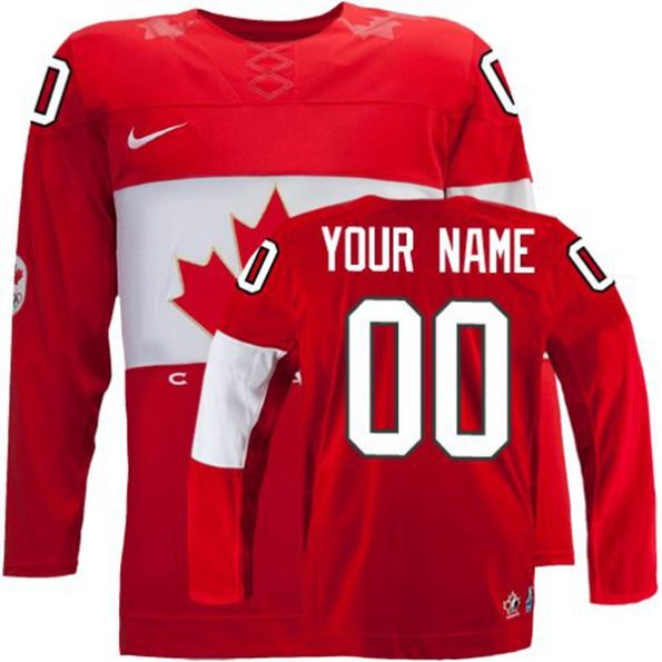 Olympic-Hockey-Premier-Red-Customized-Nike-Team-Canada-Away-2014