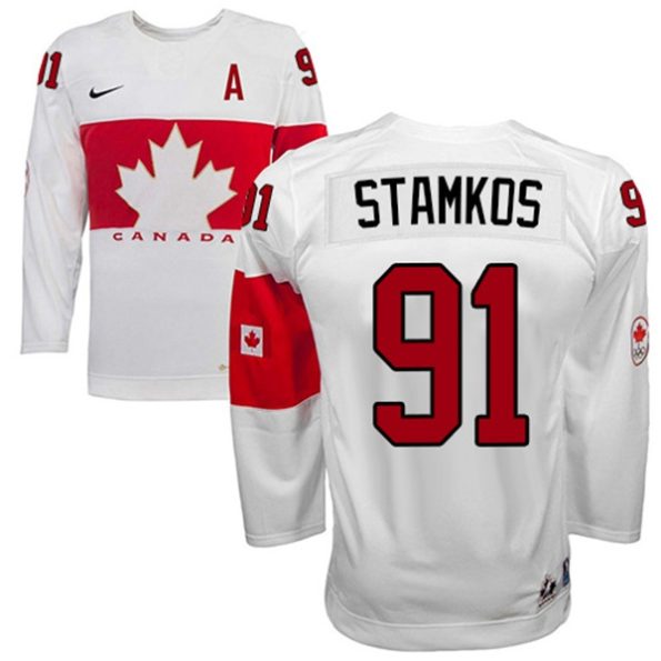 Olympic-Hockey-Steven-Stamkos-Authentic-Men-s-White-Jersey-Nike-Team-Canada-NO.91-Home-2014