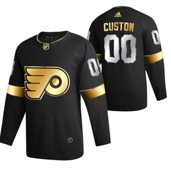Philadelphia-Flyers-Custom-Black-2021-Golden-Edition-Limited-Authentic